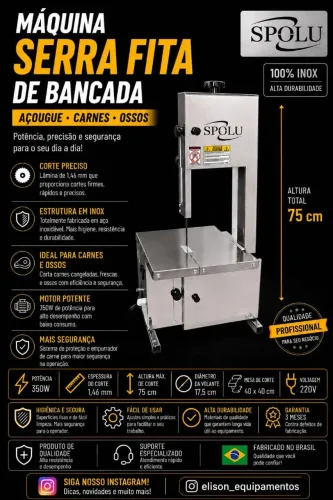 Serra fita de bancada 1,46