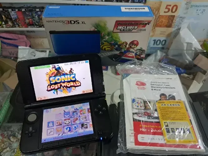 Nintendo 3ds xl na caixa