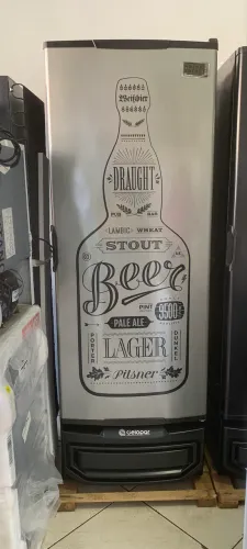 Cervejeira Gelopar 414 litros porta cega tipo inox