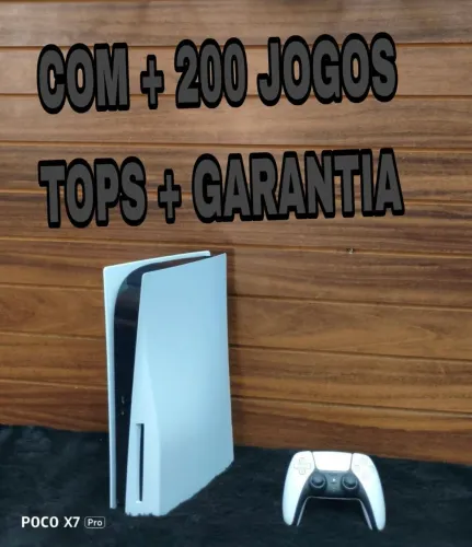 PS5 + garantia + 200 jogos tops