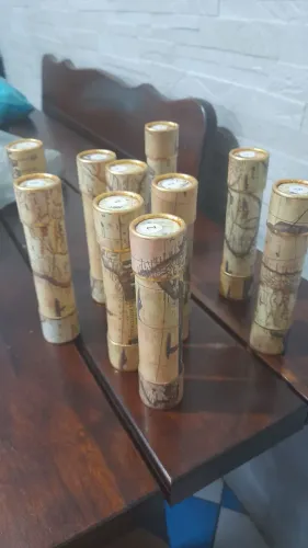 Cartão de carinho pergaminhos 