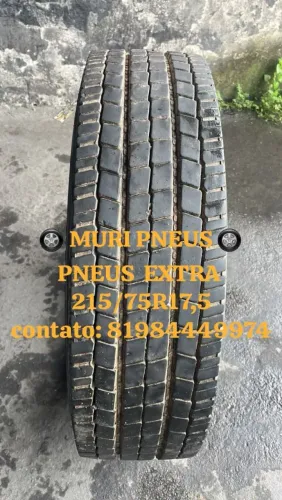 PNEUS 215/75R17,5   PNEU 215/75R17,5  PNEUS USADOS MEIAVIDA SEMINOVOS 215/75 p/ MERCEDINHA