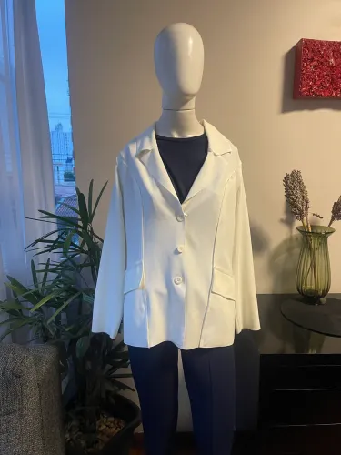Blazer neoprene- branco - G