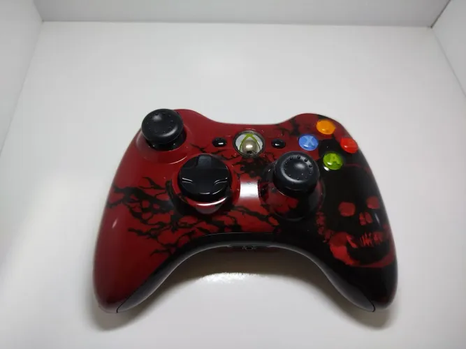 CONTROLE XBOX 360 GEARS - IMPECÁVEL 