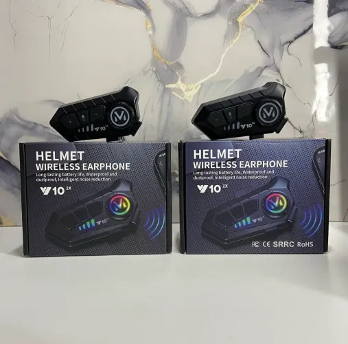 INTERCOMUNICADOR PARA CAPACETE Y10 - RESISTÊNCIA A ÁGUA IPX6 E BATERIA LONGA.