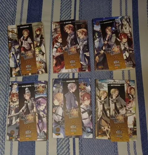 Light Novel Mushoku Tensei vol 1 ao 6