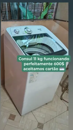 Máquina Consul 11 kg funcionando perfeitamente