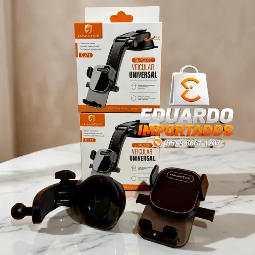 Suporte Veicular com Ventosa, Painel e Vidro do Carro, Universal de Celular, Articulado
