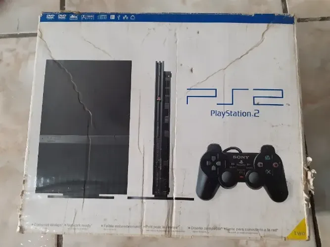 PlayStation 2 Slim com Manuais