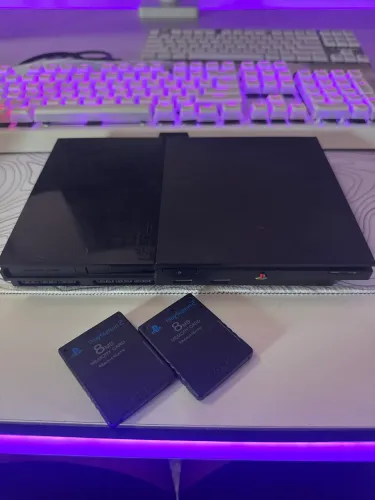 Ps2 slim desbloqueado + 2 memory cards