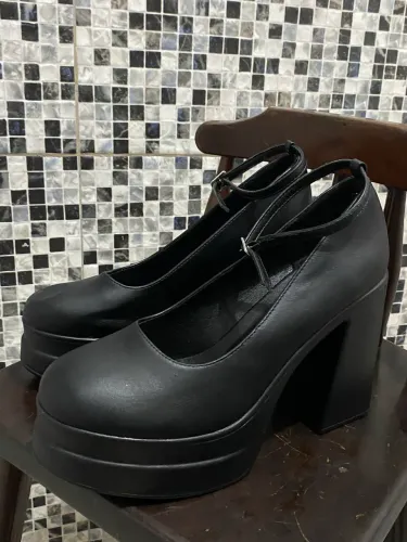 sapato mary jane preto usado 