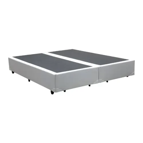 Base Casal Bipartida 2x69x188x40 Corino Branco SR Movelaria