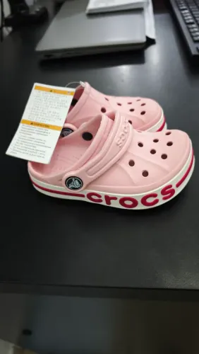 Crocs Infantil Bayaband Rosa - Original, Novo com Etiqueta (Tam 26)