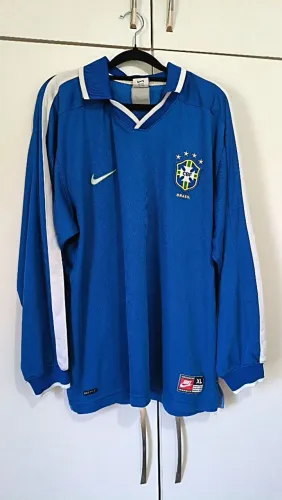 Camisa azul Brasil original 1998