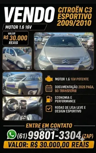 Citroen C3 XTR 1.6 Flex 16V 5P 2010