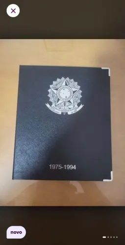 lindo álbum de moedas luxo do brasil