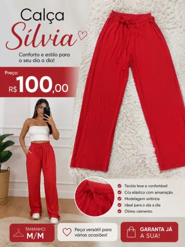 Calça Silvia - Conforto e Elegância para o Dia a Dia