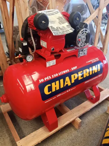Compressor de ar 150 litros 10 pés 2 hp 140 libras 220v CHIAPERINI ( PROMOÇÃO ) NOVO