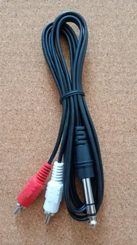 Cabo Auxiliar P10 Para 2 Rca 1,5M - Novo