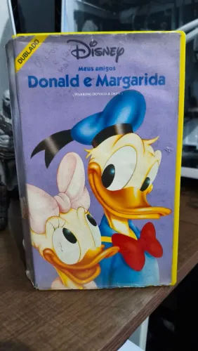 Fita VHS Verde Rara Disney: Meus Amigos Donald e Margarida