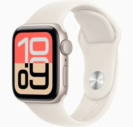Apple Watch SE 3 GPS - Caixa estelar de alumínio 40 mm - Pulseira esportiva estelar