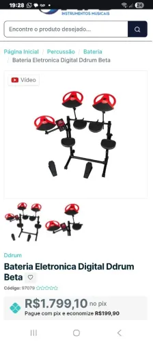 Bateria Eletronica Digital Ddrum Beta