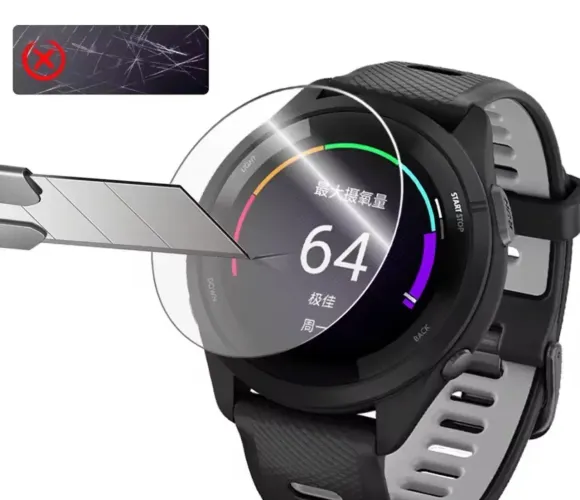 Película de vidro para smartwatch garmin fenix 5