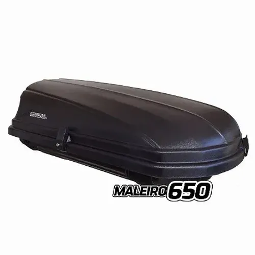 Bagageiro De Teto Maleiro Com Chave Motobul 650 Litros Preto Preto