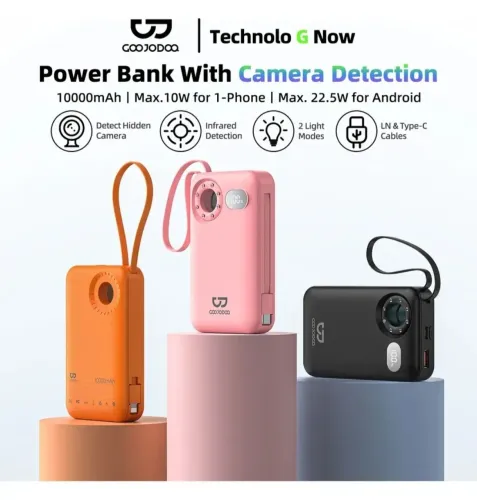 Powebank 10000mAH anti-espionagem 22.5w