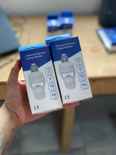 Sensor de presença para lâmpada bocal E27 