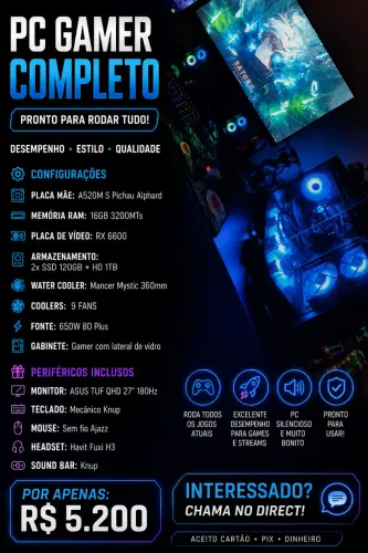 Pc gamer completo