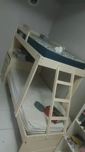 BELICHE BRANCO COM DOIS COLCHÕES