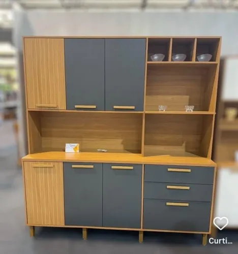Armário de Cozinha 7 Portas 2 Gavetas 1,80m - Opções no Catálogo!