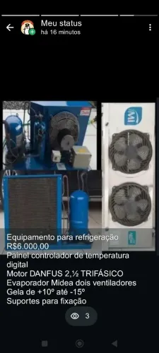 Máquina para camara de refrigeração 