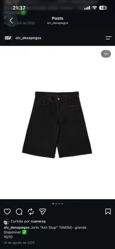 Jorts ?Ash stup? TAM - (M) VESTE G 10/10