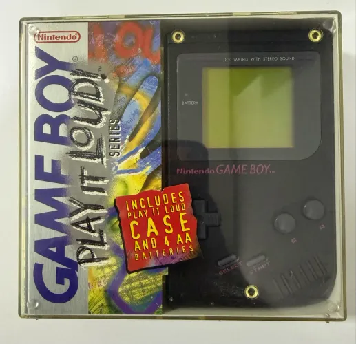 Nintendo Game Boy DMG-01 Black Play It Loud! Original + Case Raro