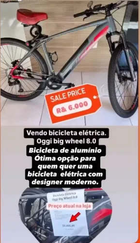 Vendo Bicicleta elétrica oggi