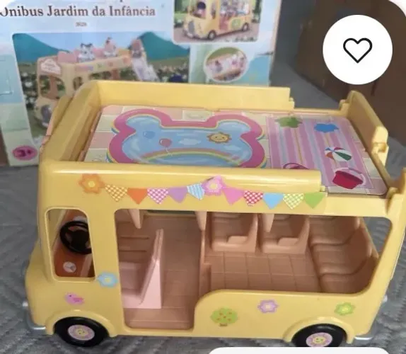 Sylvanian ônibus jardim de infância