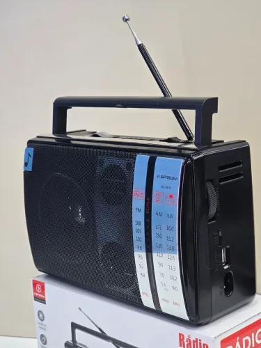 Rádio Retrô Vintage AM FM mp3 Bluetooth Pen-drive Rádio FM Sd