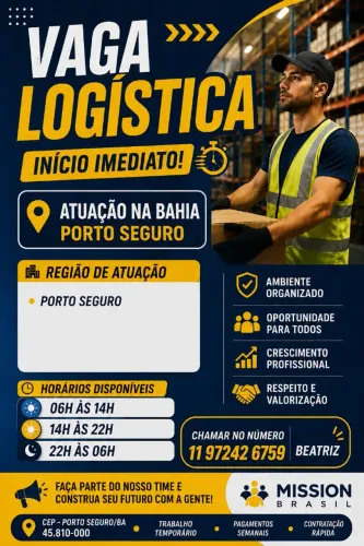 OPERADOR LOGÍSTICO *DIÁRIA*