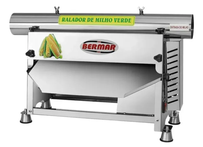 Máquina industrial ralador de milho. 