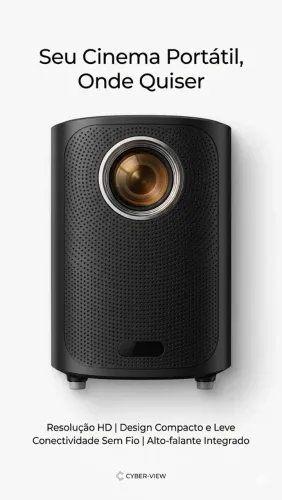 Projetor Portátil Byintek Sky X20 Smart Android Completo