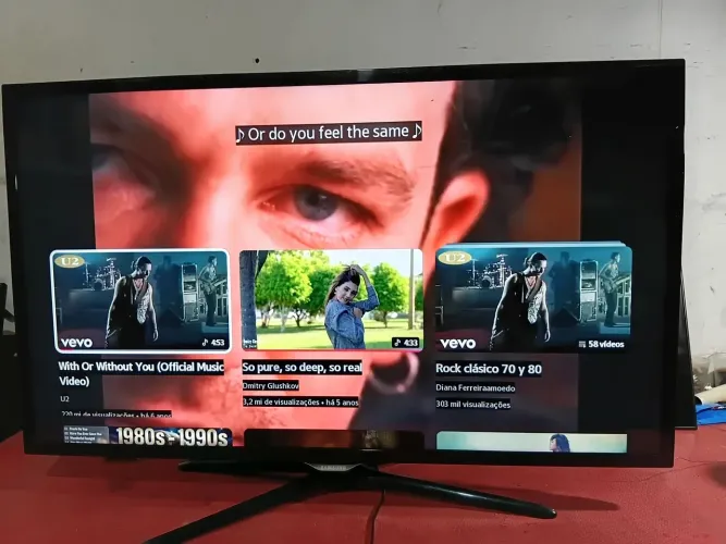 Tv Samsung 40 polegadas pega Wi-Fi e YouTube 