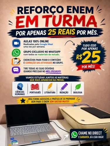 Reforço para o Enem 