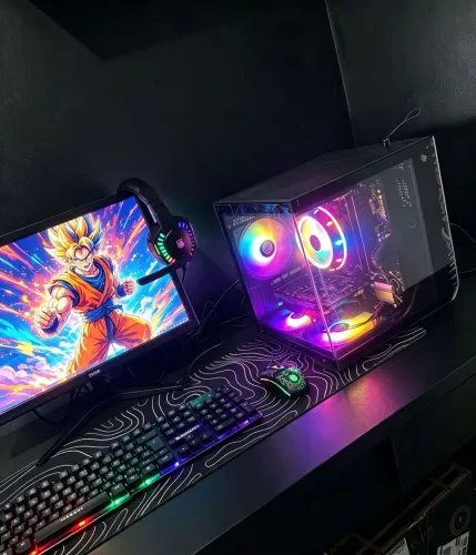 PC GAMER RYZEN 5 + RX 5500 XT +16GB DDR4 COMPLETO. RODA TUDO 3 MESES DE GARANTIA