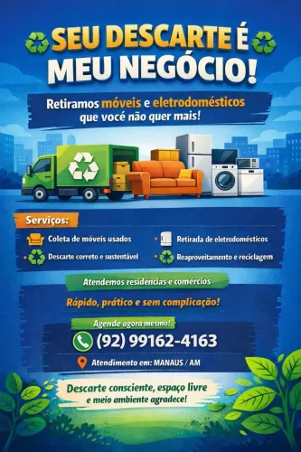 Coleta de Móveis e Eletrodomésticos Usados