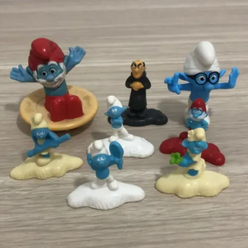 Lote Brinquedos Smurfs Colecionáveis (usado)
