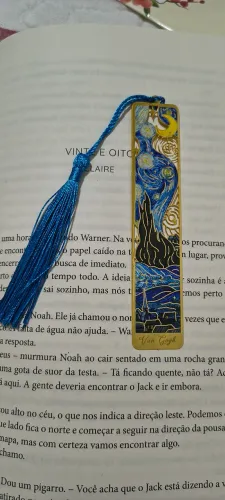 Marcador de livro vintage imagens de quadros Van Goghi