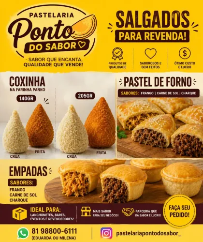 Salgados para revenda