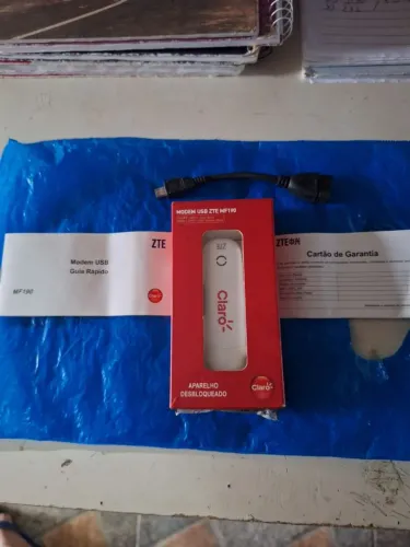 Modem ZTE MF-190 novo na caixa sem uso.